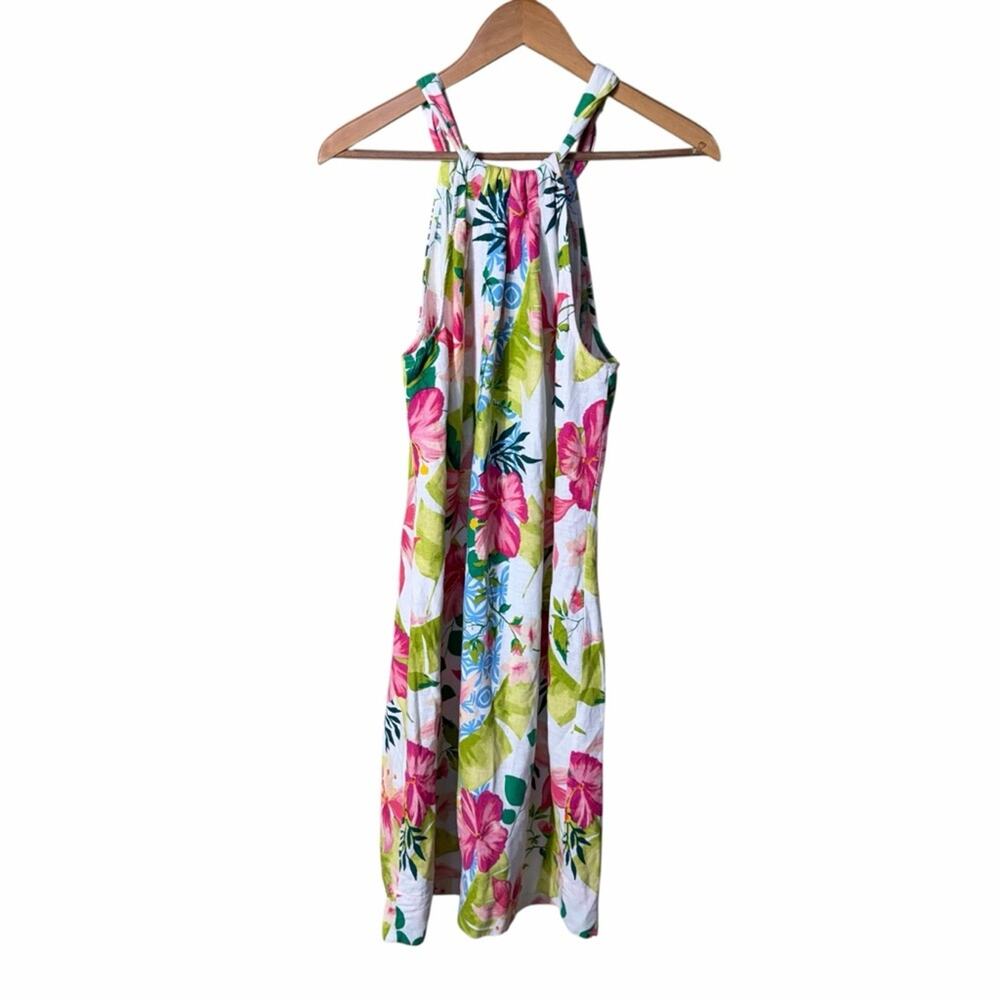 Tommy Bahama Lava Actually Linen-Blend Halter Dress Size Small - Picture 4 of 12